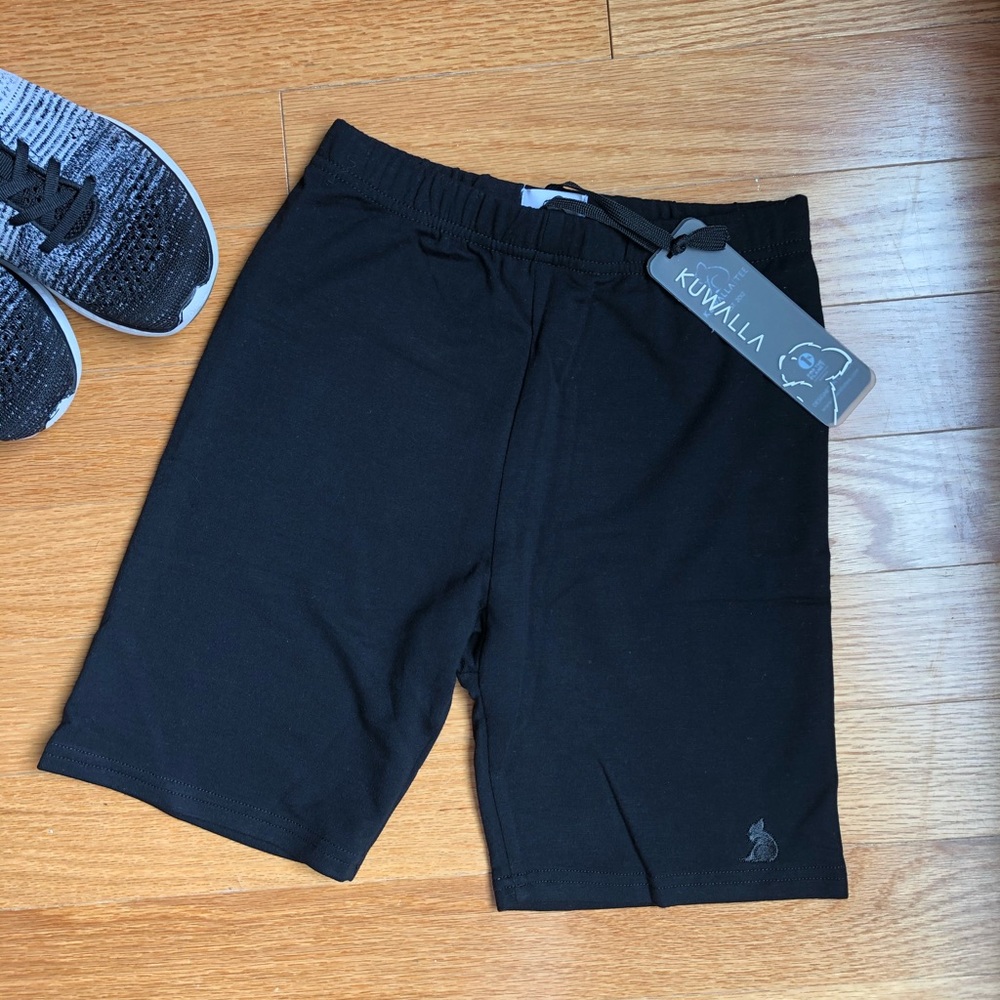 High Rise Black Biker Shorts